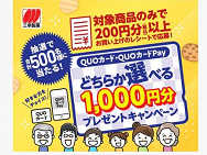 ٤1,000ʬץ쥼ȥڡQUO(1,000ʬ)QUOPay (1,000ʬ)500̾