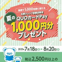 ƤδƲŹQUOPay1,000ʬץ쥼ȥڡQUOPay 1,000ʬ1,000̾